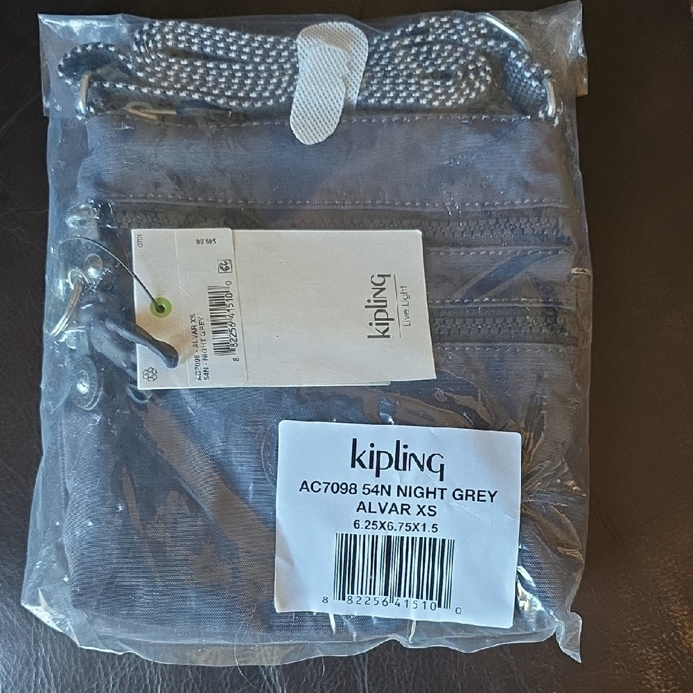 Kipling Alvar XS Crossbody Bag in Night Gray